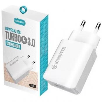 Carregador Turbo De Tomada Usb 3.0 Universal Kimaster T108