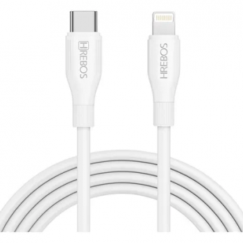 Cabo de Dados Turbo PD 3.1A Solid White - 1 Metro - CB 603i Hrebos
