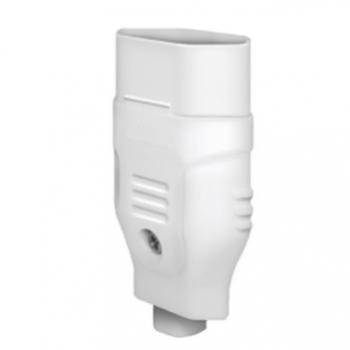 PLUGUE 2P+T 10A PADRÃO BRANCO FÊMEA ALUMBRA
