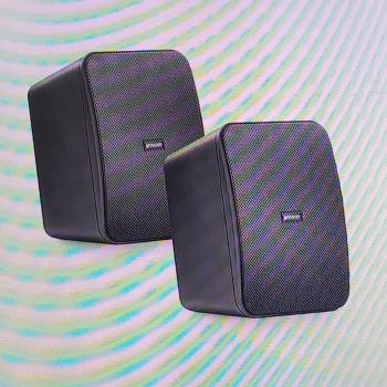 CAIXA ACUSTICA OUTDOOR PRETA PAR 80WRMS FRAHM