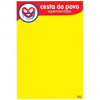 #CARTAZ CESTA DO POVO  45x60 cm