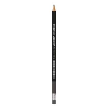 LÁPIS GRAFITE MADEIRA C/ BORRACHA CARBON 3B