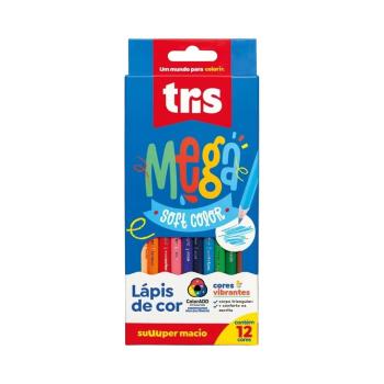 LÁPIS DE COR MEGA SOFT COLOR 12 CORES