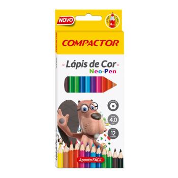 LÁPIS DE COR NEO-PEN MADEIRA 2.9MM 12 CORES