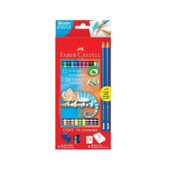 LAPIS DE COR BICOLOR/ 24 CORES KIT ESC