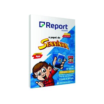 Papel Sulfite Senninha Branco A4 120g 50fhs - Report