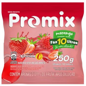 REFRESCO EM PÓ MORANGO PROMIX 250g