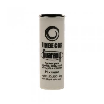 TINTA TECIDO TINGECOR PRETO GUARANY 40G