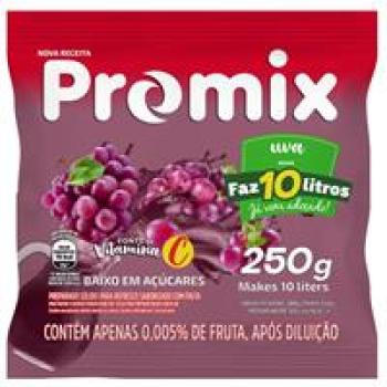 REFRESCO EM PÓ UVA PROMIX 250G