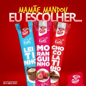 PICOLE QUICK KIDS LEITINHO  39G