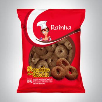 BISC RAINHA ROSQ CHOC 300G