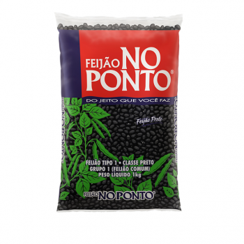 FEIJÃO PRETO PONTO DO FEIJÃO 1KG