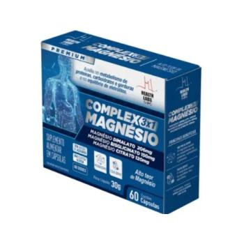 MAGNESIO COMPLEX 3 EM 1 60 CAPSULAS HEALTH LABS