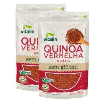 QUINOA VERMELHA EM GRÃOS ORGÂNICA 200G VITALIN