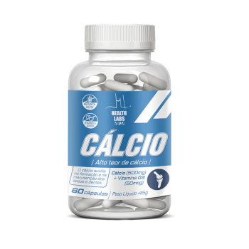 CALCIO 60 CAPSULAS 500MG HEALTH LABS