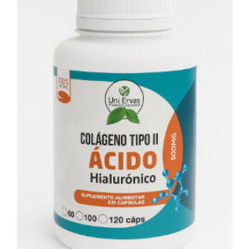 ACIDO HIALURONICO + COLAGENO TIPO II 60CAPS UNI ERVAS
