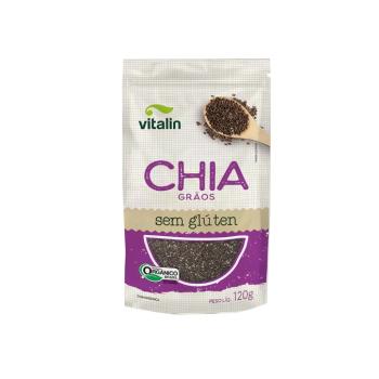 SEMENTE DE CHIA ORGÂNICA 120G VITALIN
