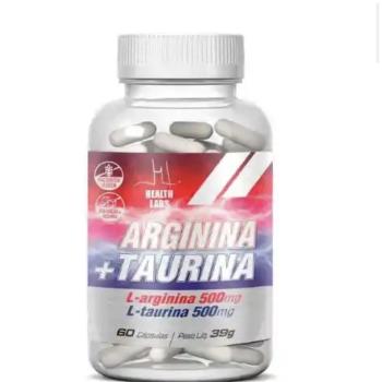 ARGININA + TAURINA 1000MG 60 CAPSULAS HEALTH LABS
