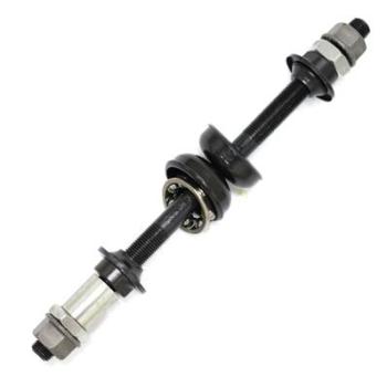 EIXO TRASEIRO C/ESPAÇADOR 3/8X185MM PRETO C/CAIXA E COLAR