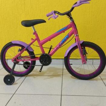 BICICLETA AÇO ARO 16 FEMININA PINK
