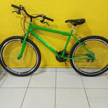 BICICLETA AÇO ARO 26 FEMININA COM MARCHA VERDE