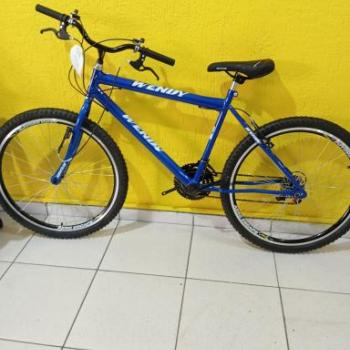 BICICLETA AÇO ARO 26 MASCULINA COM MARCHA AZUL SIGNUS