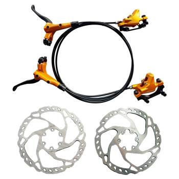FREIO DISCO HIDRAULICO GTA ALU D+T C/ ROTOR DOURADO