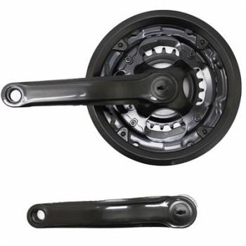 PEDIVELA TRIPLA AÇO 24/34/42 LOGAN C/PROTETOR PRETO
