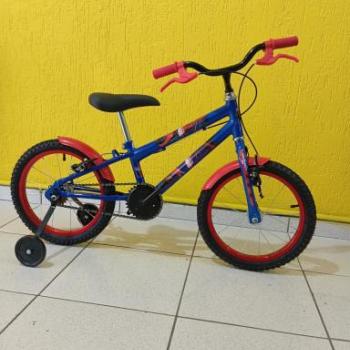 BICICLETA AÇO ARO 16 REBAIXADA AZUL SIGNUS