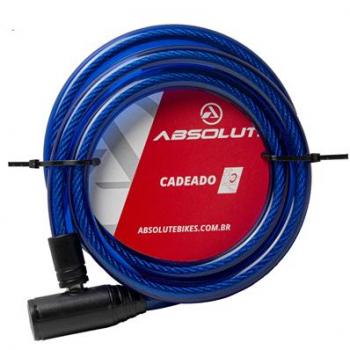 CADEADO ESPIRAL 12MMX150CM ABSOLUTE AZUL