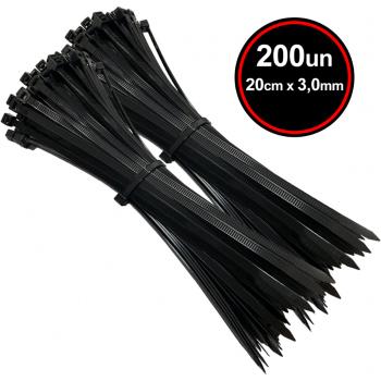PRESILHA PLASTICA....... 20 CM PACOTE ( 200 UNIDADES )