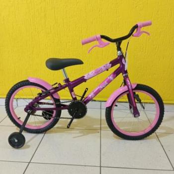 BICICLETA AÇO ARO 16 REBAIXADA VIOLETA
