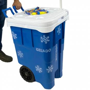 Carrinho Térmico Vermelho Com Rodas-ANTARES