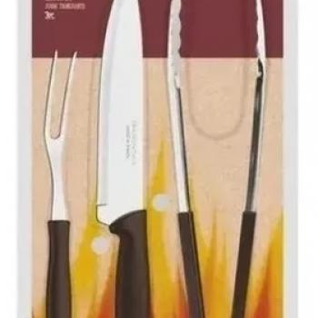 kit Para Churrasco 3 peças Tramontina
