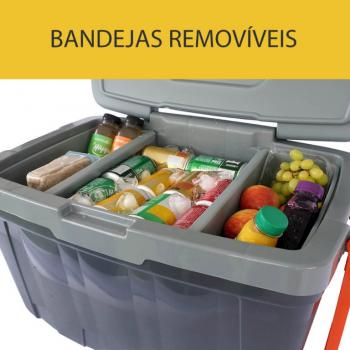 Caixa Térmica 54 L Com Rodas e Divisões Interna-Antares