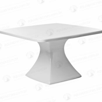 Mesa Quadrada Baixa em Fibra