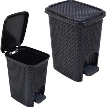 Lixeira Rattan Com Pedal 7 Litros