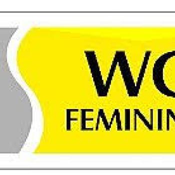 PLACA WC FEMININO - PQ - AMARELA - PL EM PS - 20 X 7CM - 1UN