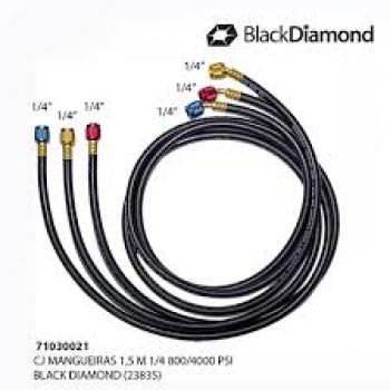 MANGUEIRAS 1,50M ALTA PRESSAO 1/4“ X 1/4“ 800/4000 PSI BLACK D (23835) CJ