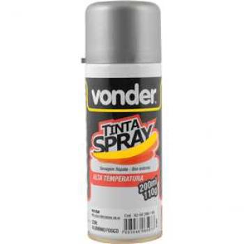TINTA SPRAY ALTA TEMP.ALUMINIO 200ML VONDER