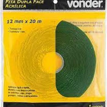 FITA DUPLA FACE ACRILICA 09MMX02M VONDER