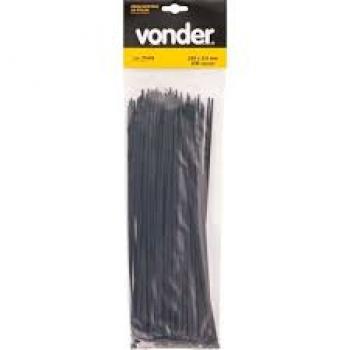ABRAÇADEIRA NYLON  200X4,8 PRETA CJ C/20 VONDE