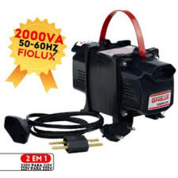 TRANSFORMADOR AUTO TRAFO 2000 VA TECNO BIVOLT 2P+T