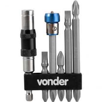 JOGO BITS/PONTEIRA 1/4“ C/ EXTENSAO MAGN ARTIC VONDER 8 PC