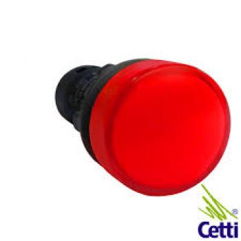 Sinaleiro LED 22mm-220vca Vermelho