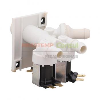 VALVULA ENTRADA ÁGUA TRIPLA LAVADORA BRASTEMP 220V-BWG11ABB/ARB