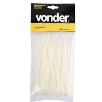 ABRACAÇADEIRA NYLON  100X2,5 BRANCA CJ C/20 VOND