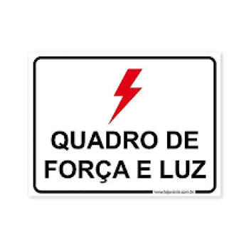 QUADRO DE FORCA - E.P.I. - PL EM PS - 20 X 15CM 1UN