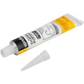 SILICONE ACET.50G BRANCO (TUBETE)VONDER