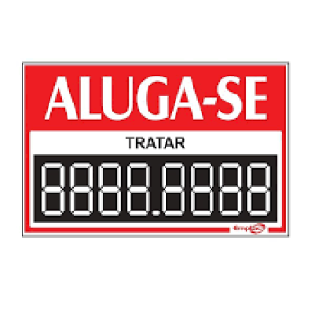 PLACA ALUGA-SE - MX - PL EM PS - 30 X 20CM - 1UN
